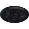 Ekena Millwork Edinburgh Ceiling Medallion (Fits Canopies up to 5 1/4"), Hand-Painted Steel Gray, 18"OD x 1 3/4"P CM18EDSGS - alternate 2